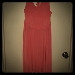 Rose Pink Halter Dress